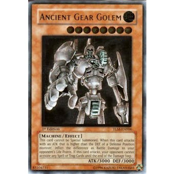 Yu-Gi-Oh The Lost Millennium 1st Edition Ancient Gear Golem TLM-EN006 Ultimate Rare MODERATE PLAY (MP)