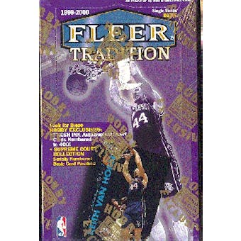 1999/00 Fleer Tradition Basketball Hobby Box