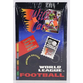 1991 Wild Card World League Football Hobby Box