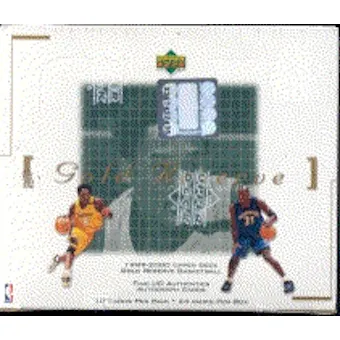 1999/00 Upper Deck Gold Reserve Basketball Box