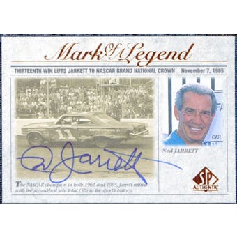 1998 Upper Deck SP Authentic Mark of a Legend #M4 Ned Jarrett Autograph