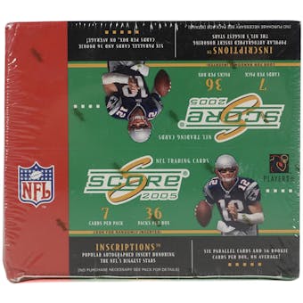 2005 Score Football 36 Pack Box