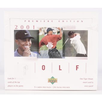 2001 Upper Deck Golf Retail Box - Tiger Woods Rookie!