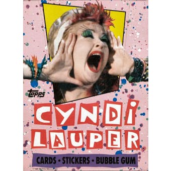 Cyndi Lauper Wax Box (1985 Topps)