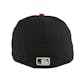 San Francisco Giants New Era Diamond Era 59Fifty Fitted Black & Orange Hat (7 3/8)