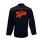 Detroit Tigers Majestic Navy Ready & Willing 1/4 Zip Long Sleeve Shirt (Adult M)