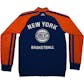 New York Knicks Adidas Blue On Court Warm Up Performance Jacket (Adult M)