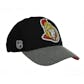 Ottawa Senators Reebok Black Playoffs Cap Flex Fitted Hat (Adult L/XL)