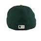 Oakland Athletics New Era Diamond Era 59Fifty Fitted Green & Yellow Hat (7 3/4)