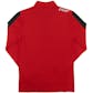 Chicago Bulls Majestic Red Status Inquiry Performance 1/4 Zip Long Sleeve (Adult L)