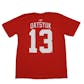 Detroit Red Wings #13 Pavel Datsyuk Reebok Red Name & Number Tee Shirt (Adult S)