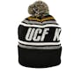 Central Florida Knights (UCF) Top Of The World Black Stryker Cuffed Pom Knit Hat (Adult One Size)