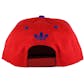 Los Angeles Clippers Adidas NBA Cotton Red Snapback Flat Brim Hat (Adult One Size)