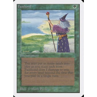 Magic the Gathering Unlimited Fastbond MODERATELY PLAYED (MP)