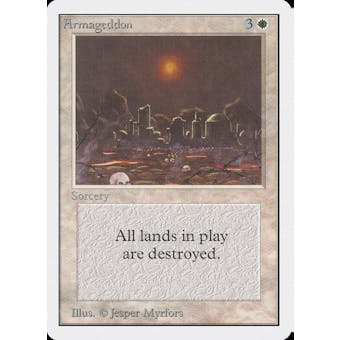Magic the Gathering Unlimited Armageddon MODERATELY PLAYED (MP)