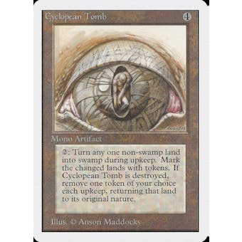 Magic the Gathering Unlimited Cyclopean Tomb HEAVILY PLAYED (HP)