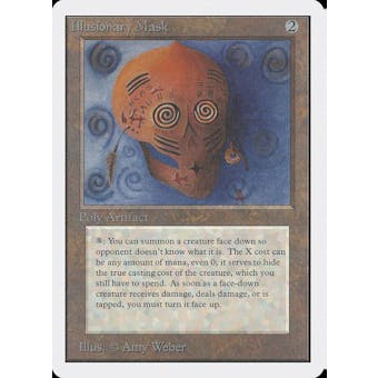 Magic the Gathering Unlimited Illusionary Mask HEAVILY PLAYED (HP)