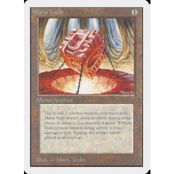 Magic the Gathering Unlimited Mana Vault HEAVILY PLAYED (HP)