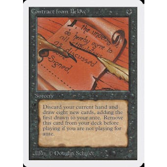 Magic the Gathering Unlimited Contract from Below NEAR MINT (NM)
