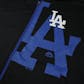 Los Angeles Dodgers Majestic Black Bring It Home Full Zip Fleece Hoodie (Adult L)