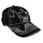 San Jose Sharks Reebok Black Draft Cap Fitted Hat