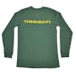 Oregon Ducks Colosseum Green Warrior Long Sleeve Tee Shirt (Adult L)