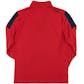 Washington Capitals Majestic Red Status Inquiry Performance 1/4 Zip Long Sleeve (Adult L)