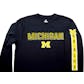 Michigan Wolverines Colosseum Navy Surge Long Sleeve Tee Shirt (Adult S)