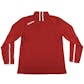 Indiana Hoosiers Adidas Red Climalite Performance Coaches 1/4 Zip Fleece (Adult M)