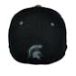 Michigan State Spartans Top Of The World Idol Black One Fit Flex Hat (Adult One Size)