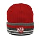 Wisconsin Badgers Top Of The World Freezin Red & Gray Cuffed Knit Hat (Adult One Size)