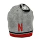 Nebraska Cornhuskers Top Of The World Gray Fog Uncuffed Knit Hat (Adult One Size)