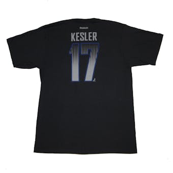 Vancouver Canucks #17 Ryan Kessler Reebok Black Name & Number Tee Shirt (Adult XXL)