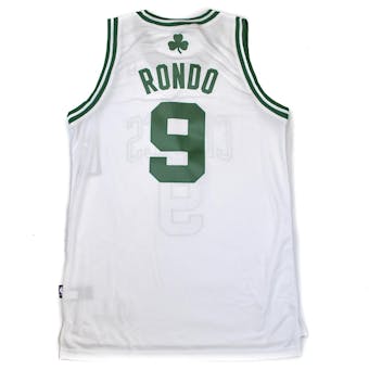 Boston Celtics Rajon Rondo Adidas White Swingman #9 Jersey (Adult XXL)