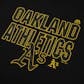 Oakland Athletics Majestic Black The Real Thing V-Neck Tee Shirt (Womens M)