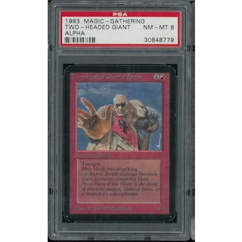 Magic the Gathering Alpha Two-Headed Giant of Foriys PSA 8