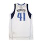 Dallas Mavericks Dirk Nowitzki Adidas White Swingman #41 Jersey (Adult XL)