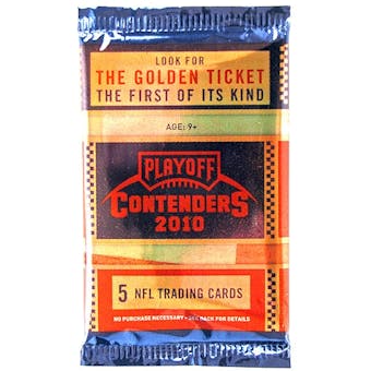 2010 Playoff Contenders Football Hobby Pack