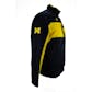 Michigan Wolverines Adidas Navy Climawarm Player Warmup Full Zip Track Jacket (Adult L)
