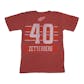 Detroit Red Wings #40 Henrik Zetterberg Reebok Red Pigment Player Tee Shirt (Adult XL)