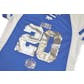 Detroit Lions Barry Sanders Majestic Blue HOF Draft Him VII V-Neck Tee Shirt (Womens S)