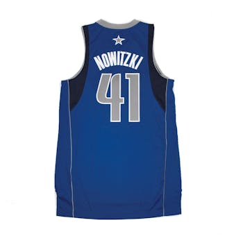 Dallas Mavericks Dirk Nowitzki Adidas Blue Swingman #41 Jersey (Adult L)