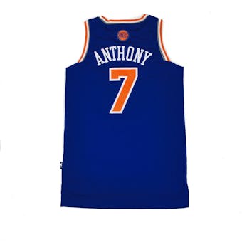 New York Knicks Carmelo Anthony Adidas Blue Swingman #7 Jersey (Adult L)
