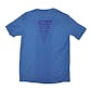 Detroit Lions Majestic Blue Fanfare VII Performance Synthetic Tee Shirt (Adult S)