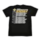 New Orleans Saints Majestic Black Component Tee Shirt (Adult X-Large)