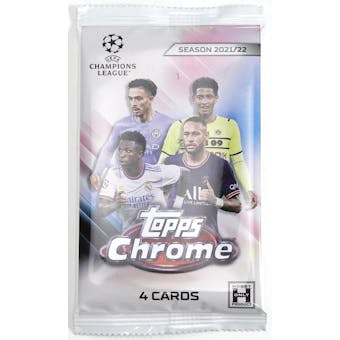 2021/22 Topps UEFA Champions League Chrome Soccer Hobby Lite Pack