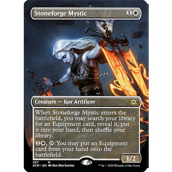 Magic the Gathering Double Masters BORDERLESS FOIL Stoneforge Mystic NEAR MINT (NM)