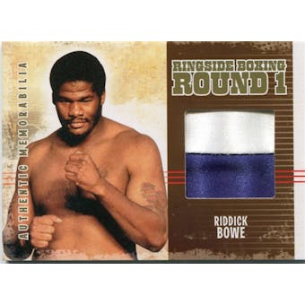 2010 Ringside Boxing Round One Authentic Memorabilia Gold AM23 Riddick Bowe 6/10