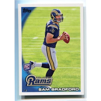 2010 Topps #300C Sam Bradford Full Shot Rolling Out With Football