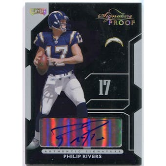 2006 Playoff NFL Playoffs Signature Proofs Silver #46 Philip Rivers /25